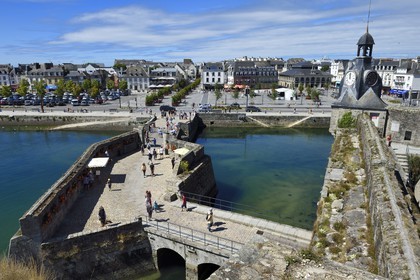 France, Finistère (29), Concarneau, les remparts de la Ville Close