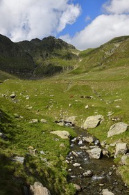Romania, Wallachia, Muntenia, Arges County, the Fagaras Mountains along the Transfagarasan Road in the Southern Carpathians