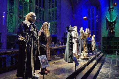 Royaume-Uni, Hertfordshire, Leavesden, Leavesden Film Studios, Harry Potter Studio Tour London, les coulisses du tournage des 8 films de Harry Potter, la grande salle de l'école de Poudlard