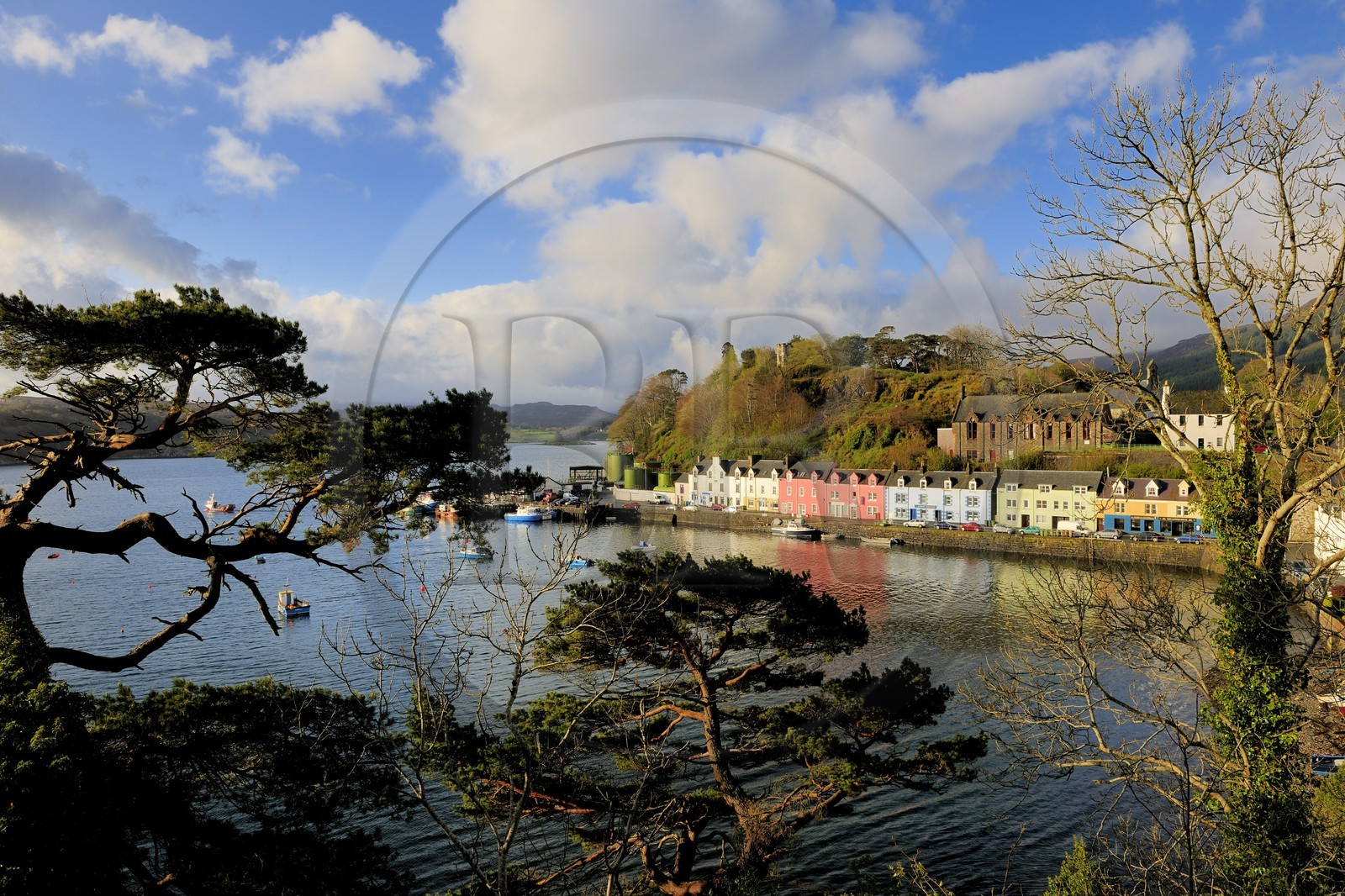 Royaume-Uni, Ecosse, région des Highlands, les Hébrides, île de Skye, le port de pêche de Portree