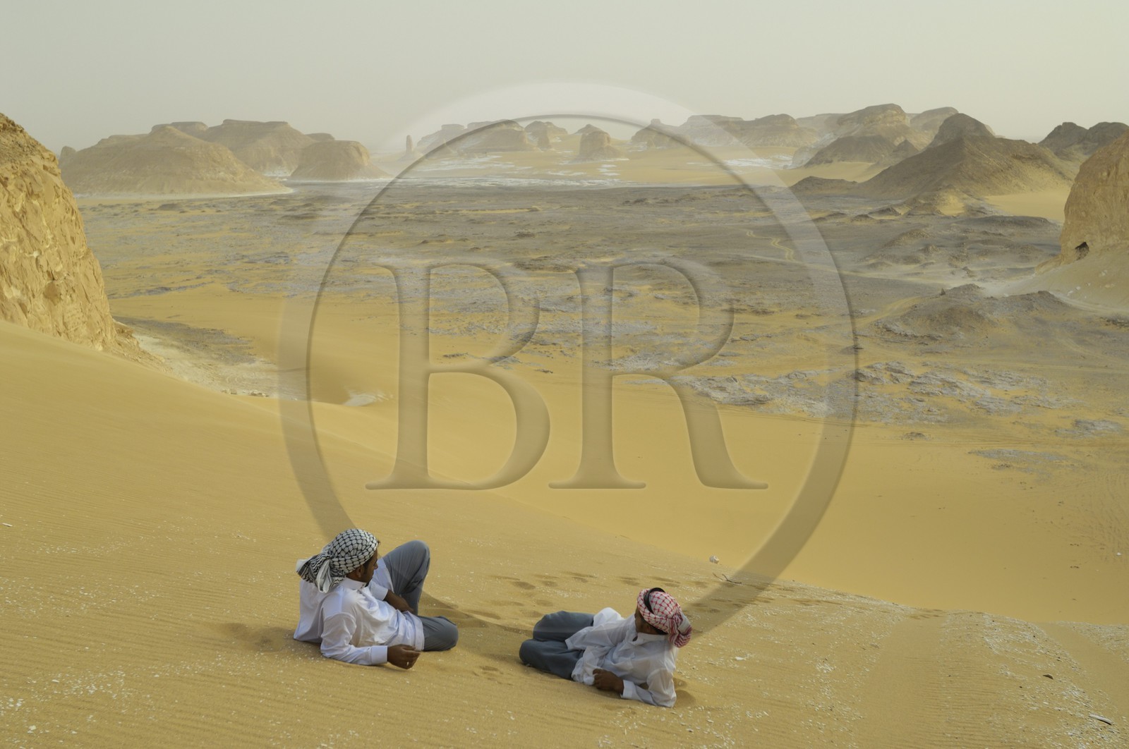 Egypte, désert libyque, le Désert Blanc à Agabat entre Bahareya et Farafra