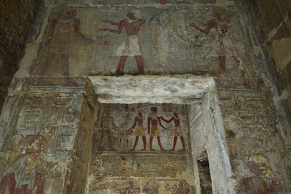 Egypte, Haute Egypte, Nubie, Lac Nasser, site d'Amada, temple d'Amon