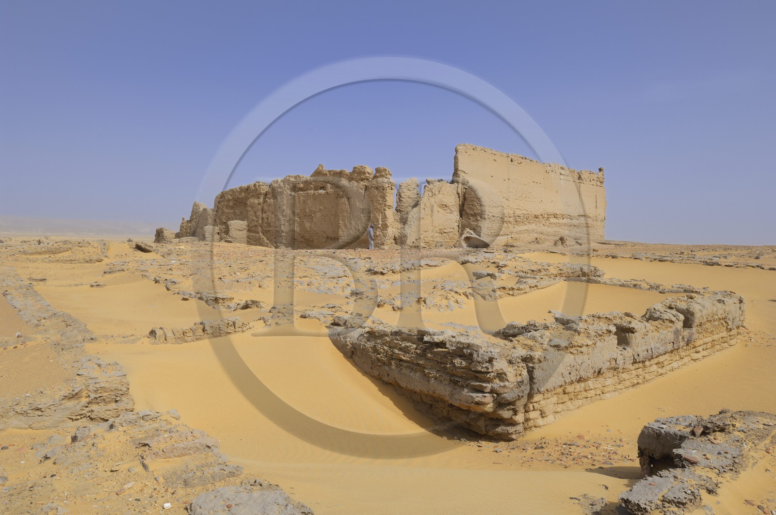 Egypte, désert libyque, El-Dush au sud de l'oasis de Kharga, le fort romain