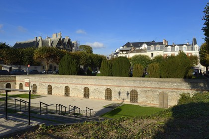 France, Marne (51), Reims, cryptoportique qui est une galerie souterraine en forme de U à l'endroit actuel de la Place du Forum et qui formait la partie nord du forum romain pendant l'époque gallo-romaine