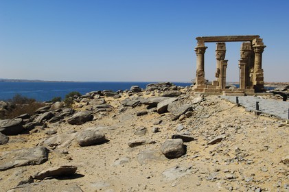 Egypte, Haute Egypte, Nubie, Lac Nasser, site de Kalabsha, kiosque de Kertassi