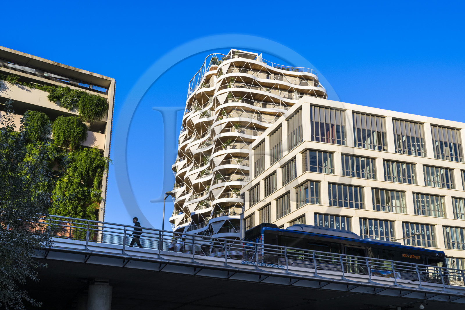 France, Hérault (34), Montpellier, quartier de la gare Saint-Roch, l'immeuble d'habitation Higher Roch