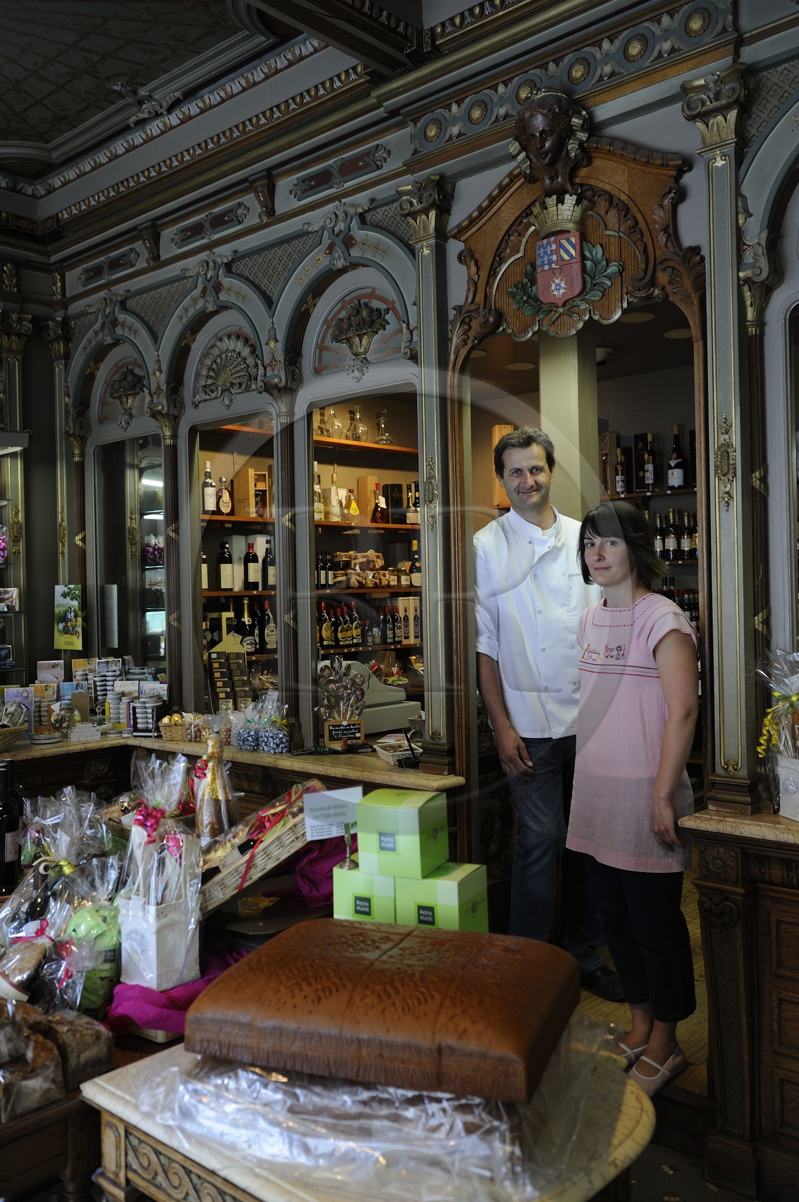 France, Côte d'Or (21), Dijon, la maison Mulot et Petitjean perpétue la tradition des maîtres pain d'épiciers dijonnais