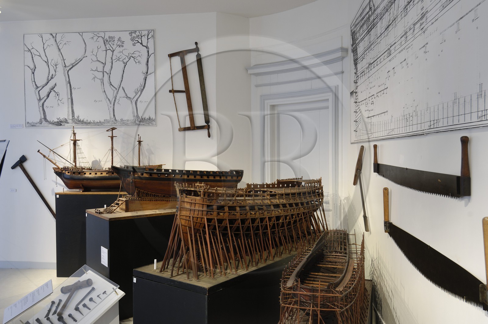 France, Charente-Maritime (17), Rochefort, le quartier de l'Arsenal, musée national de la Marine dans l'hôtel de Cheusses France, Charente-Maritime (17), Rochefort, le quartier de l'Arsenal, musée national de la Marine dans l'hôtel de Cheusses