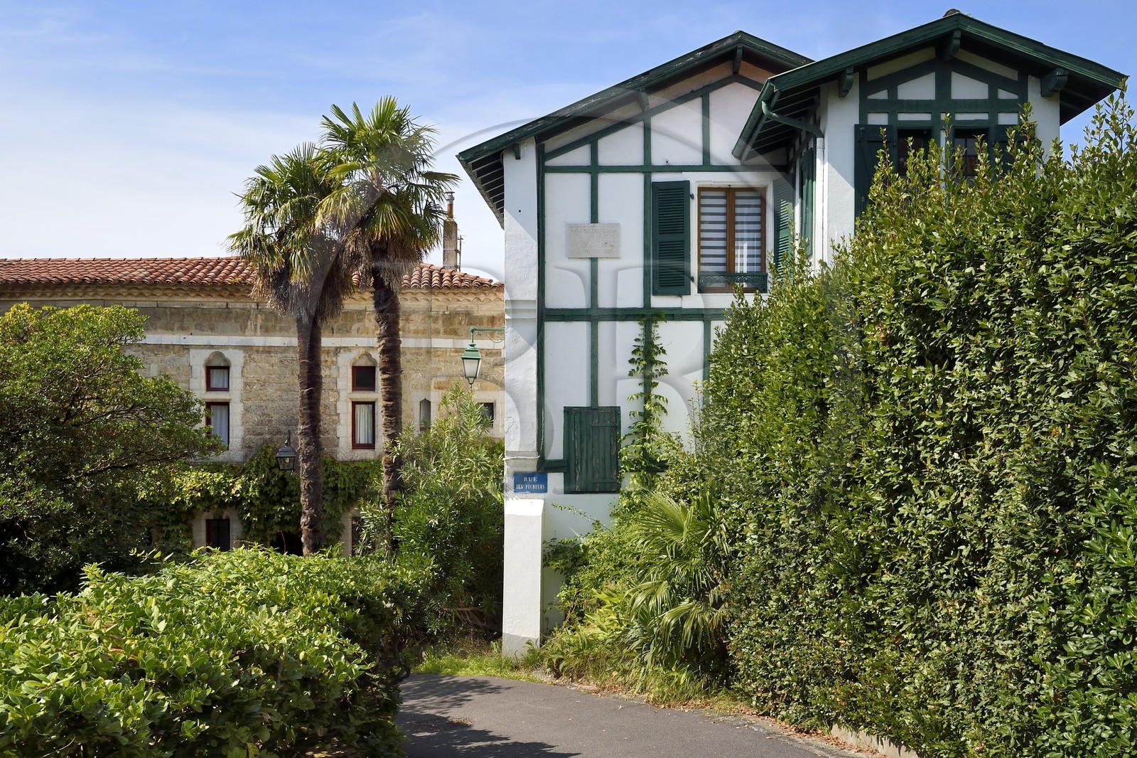 France, Pyrénées-Atlantiques (64), la côte du Pays-Basque, Hendaye, Villa Bakhar Etchea de Pierre Loti