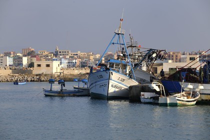 Maroc, région de l'Oriental, le port de pêche et plaisance de Ras Kebdana (Cap de l'Eau ou Cabo de Agua)
