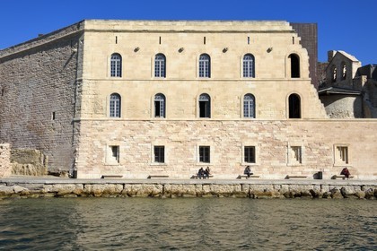 France, Bouches-du-Rhône (13), Marseille, le musée MuCEM en partie à l'intérieur du Fort Saint Jean