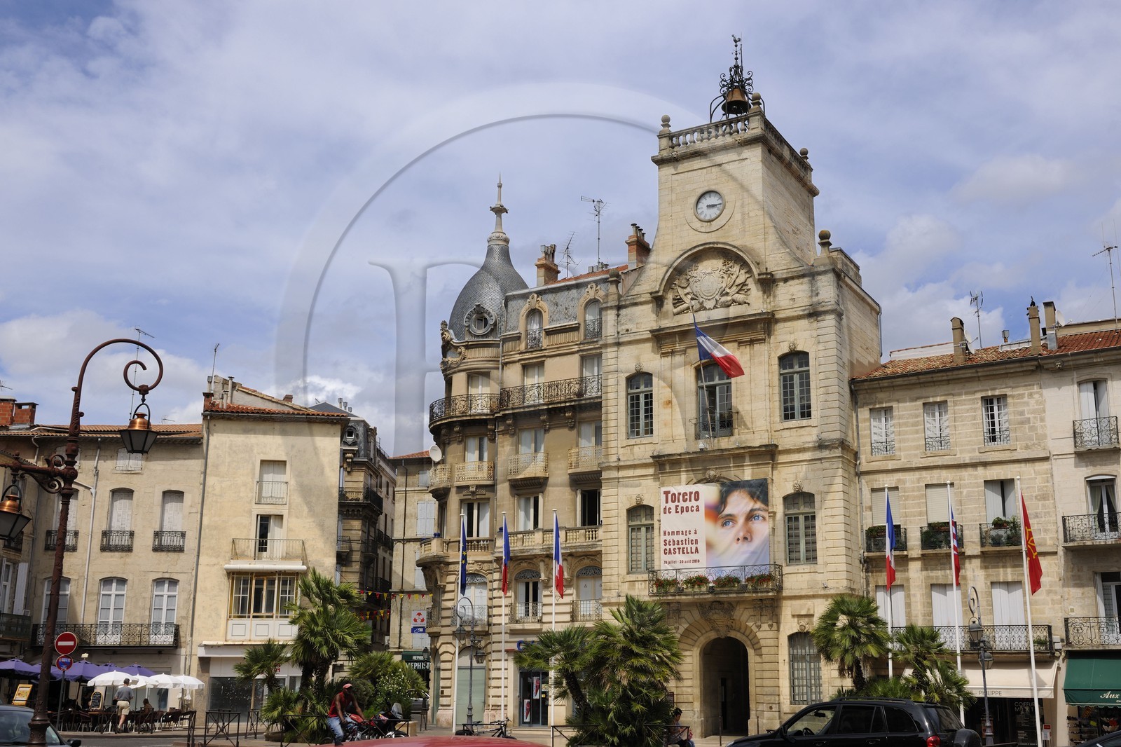 France, Herault, Beziers, main entrance of the city hall France, Herault, Beziers, main entrance of the city hall
