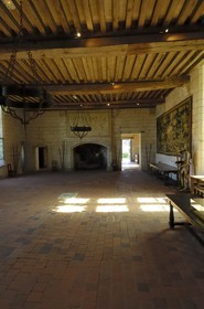 France, Indre-et-Loire (37), Loches, le chateau, salle du Logis Royal