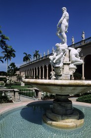 United States, Florida, Gulf Coast, Sarasota, Ringling Museum of Art, Oceanus fountain in the yard