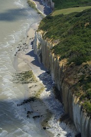 France, Seine-Maritime (76), Pays de Caux, Côte d'Albâtre, Varengeville-sur-Mer, falaises calcaires