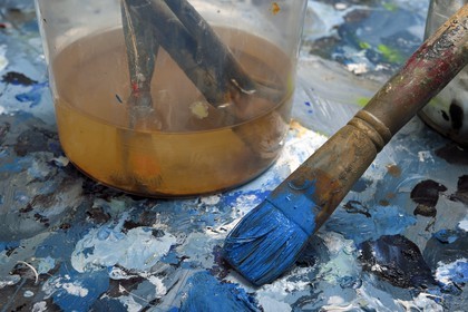 France, Val-de-Marne, Yvry-sur-Seine, Workshop of Fred Kleinberg, work for the exhibition Odyssée (Odyssey)