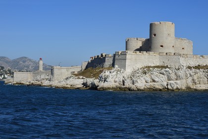 France, Bouches du Rhone, Marseille, Calanques National Park, archipelago of Frioul islands, the Chateau d'If