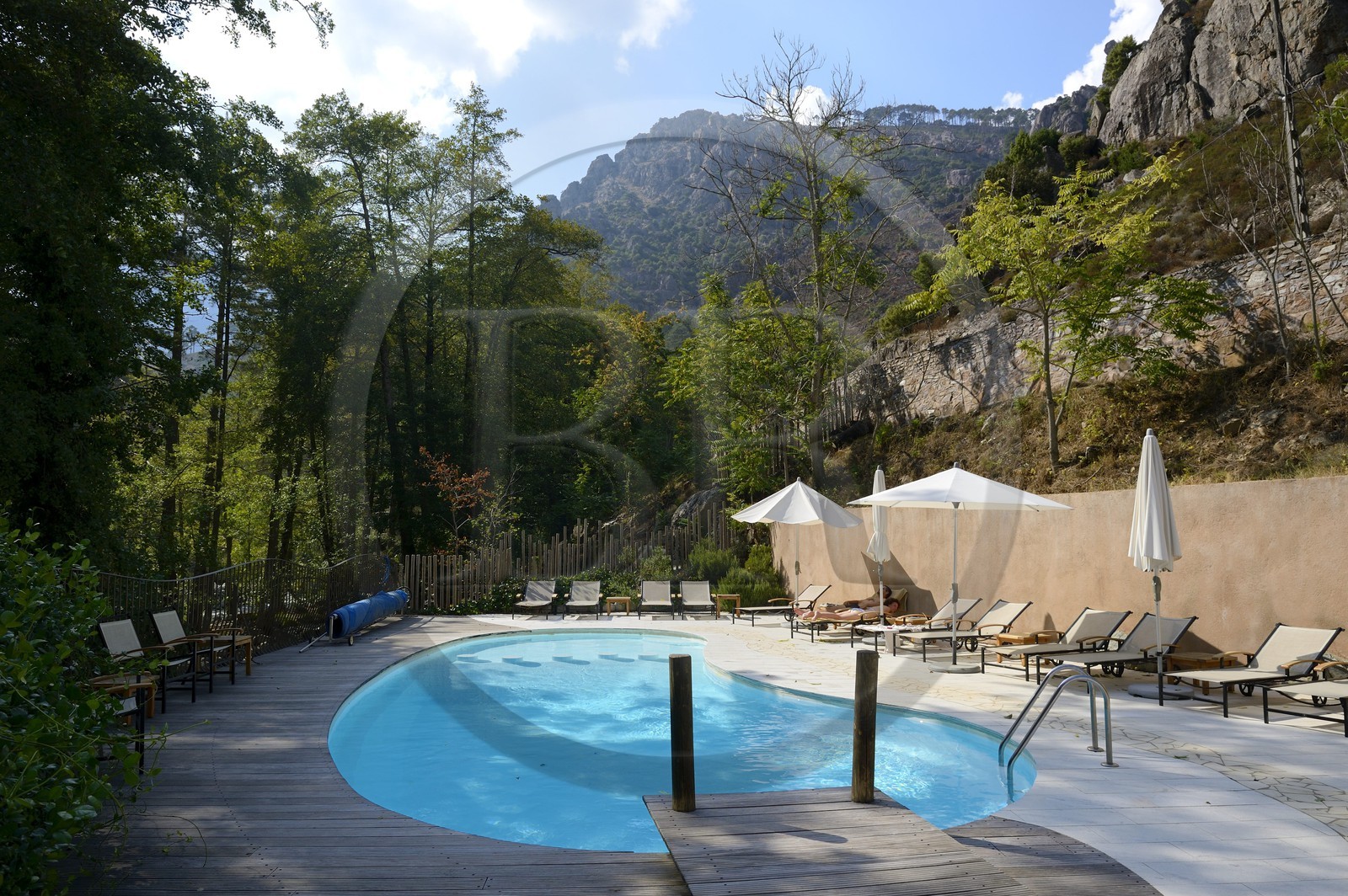 France, Haute Corse, Corte, Restonica valley, Hotel Colonna