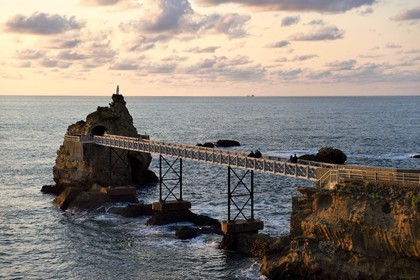 France, Pyrénées-Atlantiques (64), Pays-Basque, Biarritz, le Rocher de la Vierge