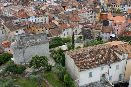 France, Var (83), Draguignan, la chapelle Saint Sauveur au pied de la tour de l'Horloge