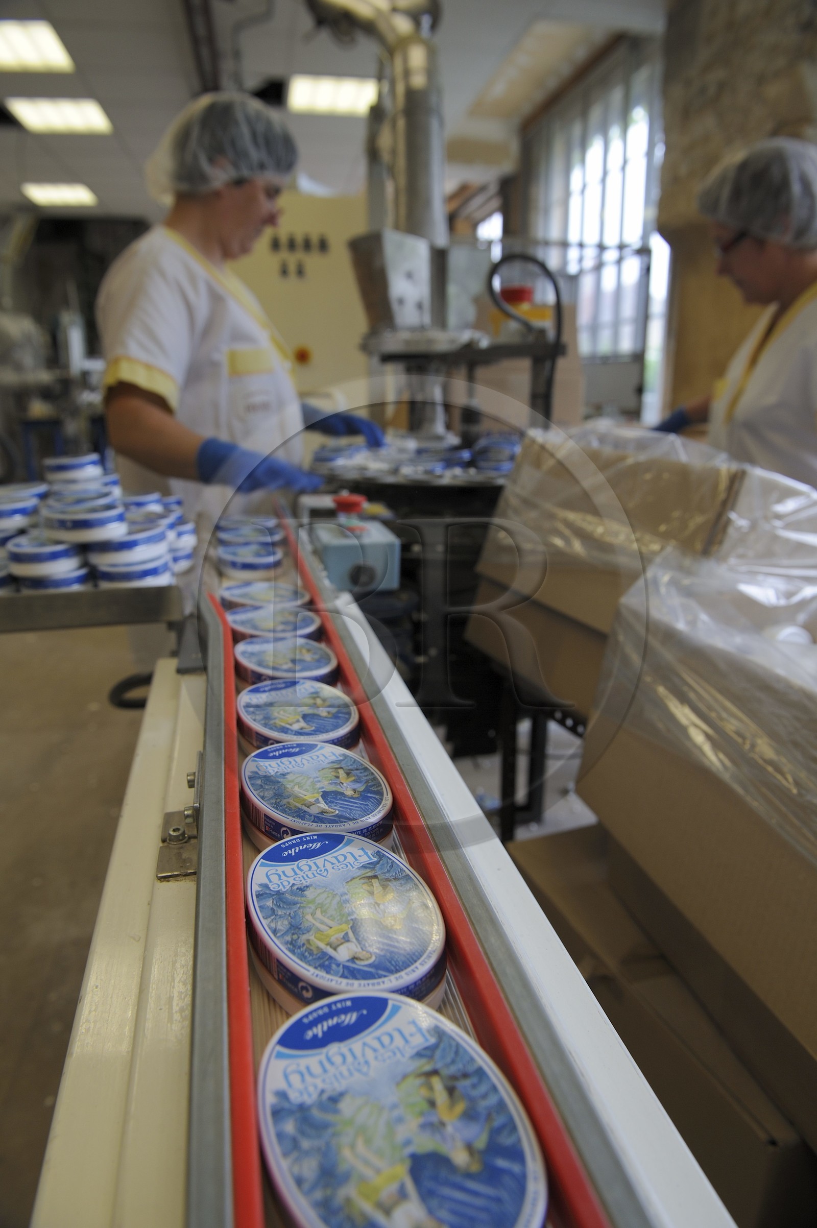France, Côte d'Or (21), Flavigny-sur-Ozerain, la fabrique des Anis de Flavigny dans l'ancienne abbaye bénédictine