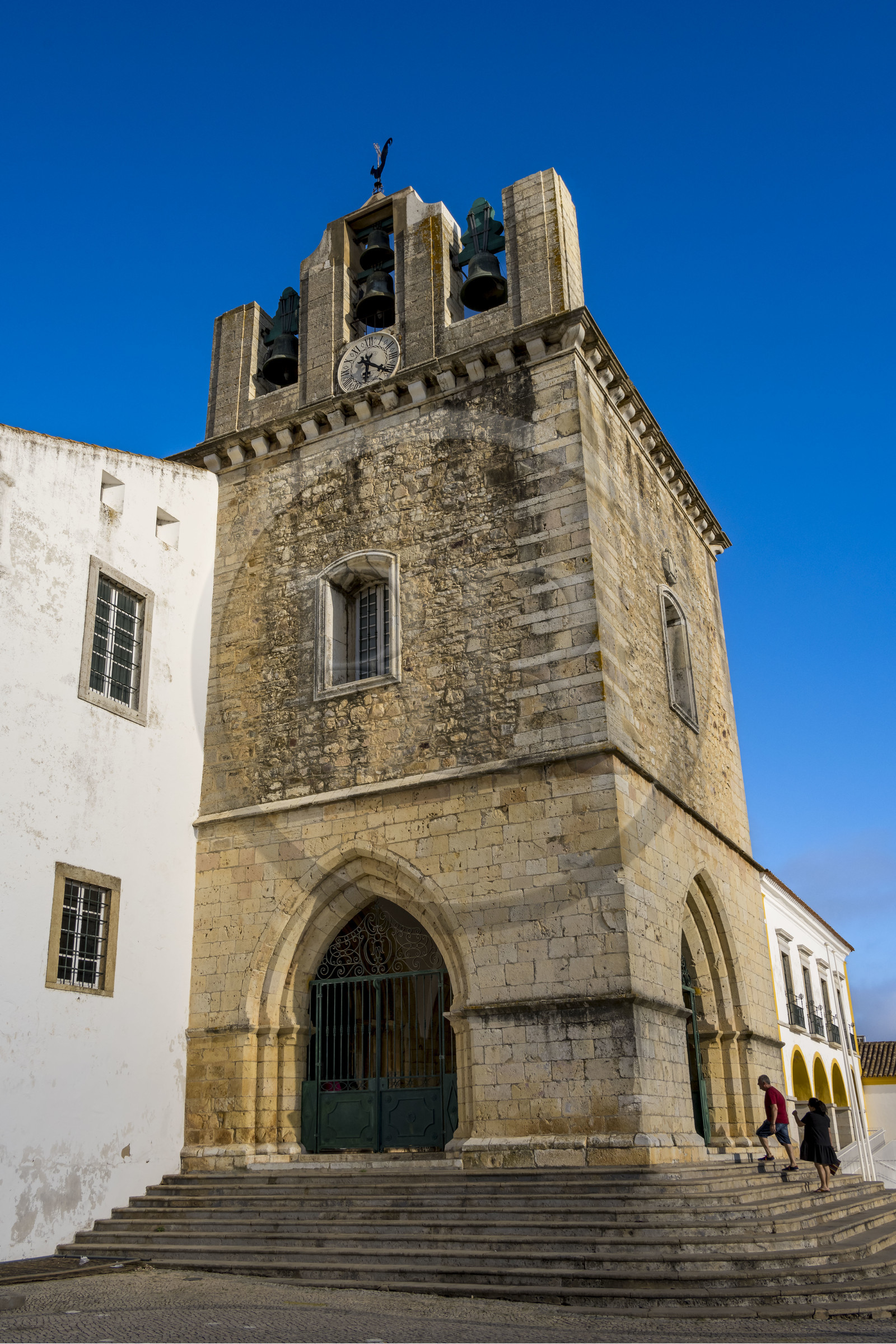 Portugal, Algarve, Faro, la vieille ville, la cathédrale de Faro (ou la Sé de Faro) fondée au XIIIe siècle