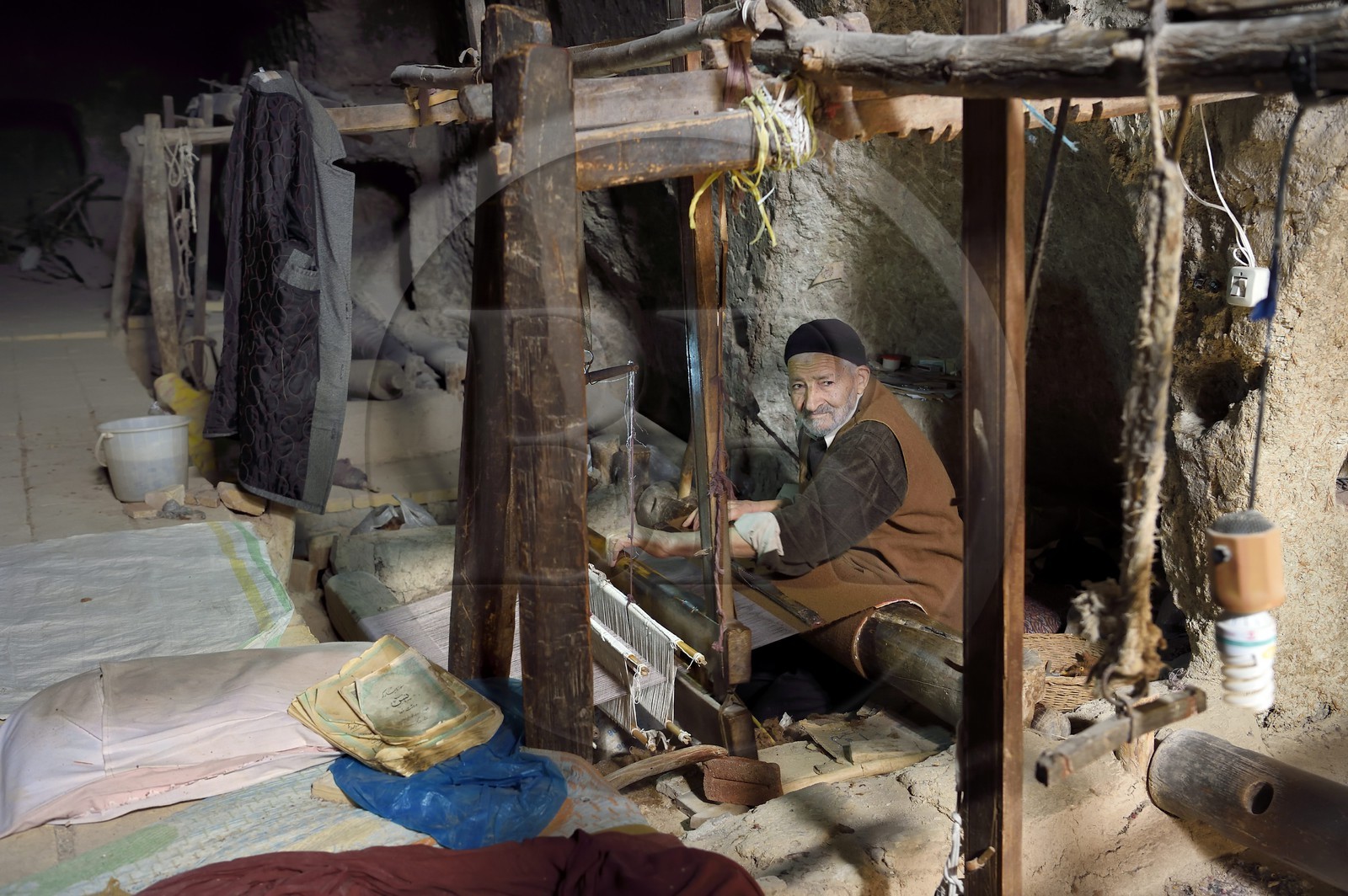 Iran, Province d'Ispahan, désert du Dasht-e Kavir, ville de Nain ou Na'in