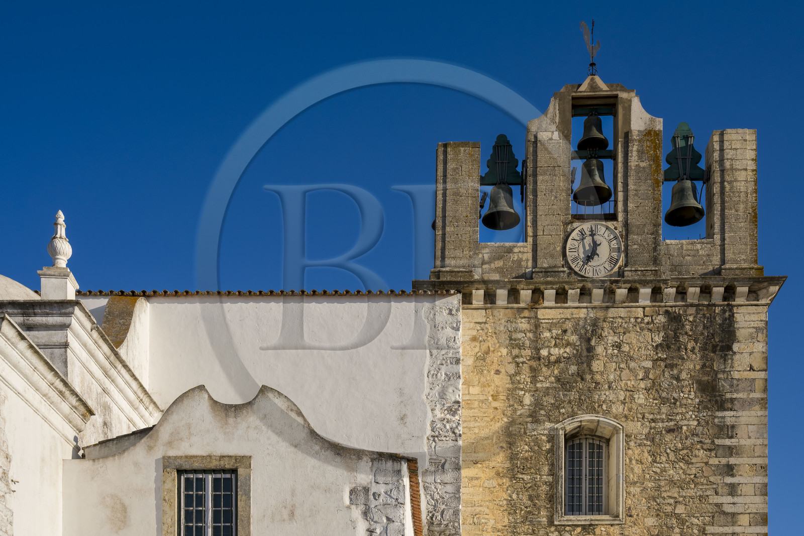Portugal, Algarve, Faro, la vieille ville, la cathédrale de Faro (ou la Sé de Faro) fondée au XIIIe siècle