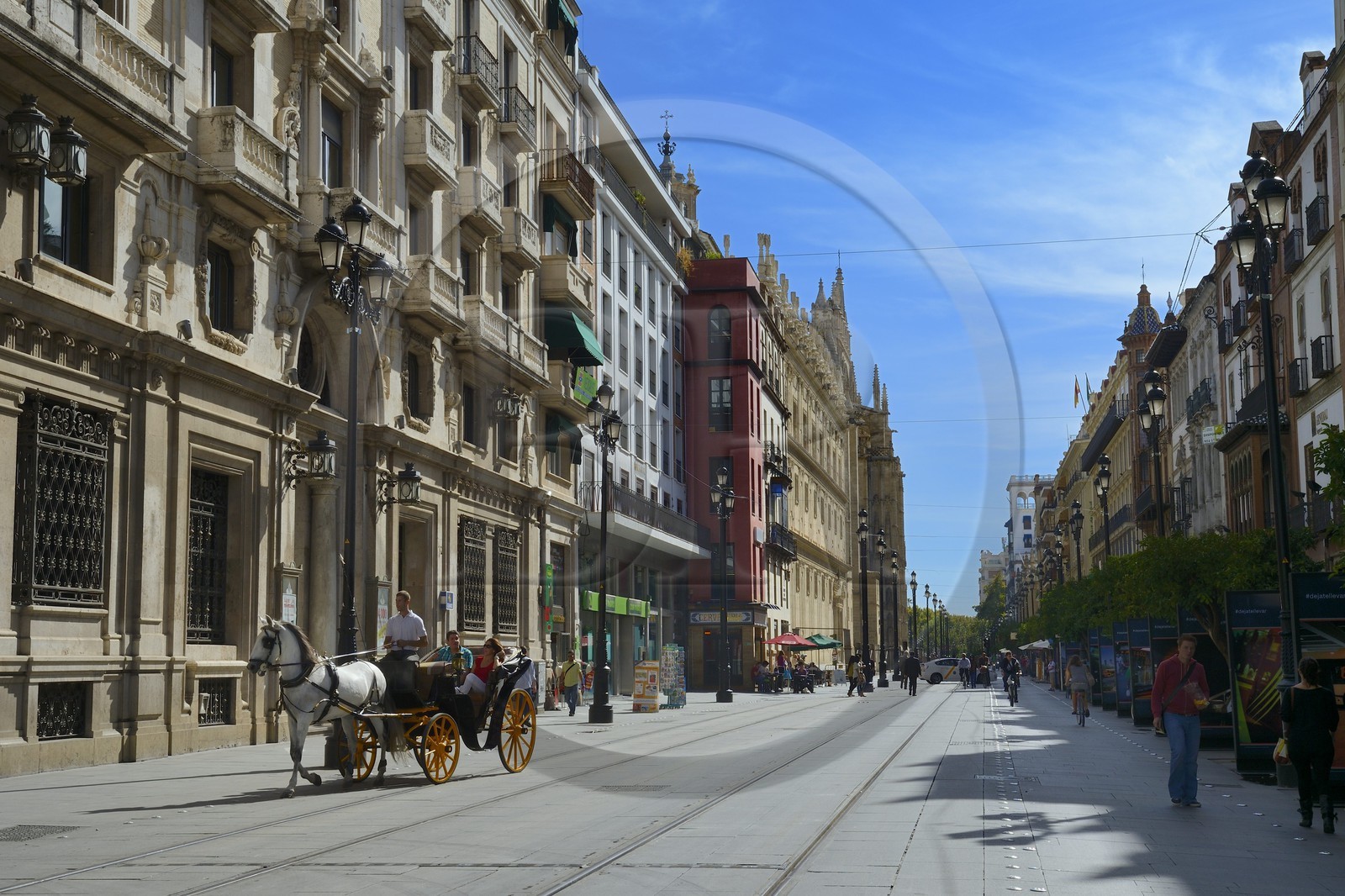 Espagne, Andalousie, Séville, avenida de la Constitucion