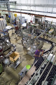 France, Reunion island (French overseas department), Saint Pierre, estate of the Isautier distillery, bottling and labeling plant