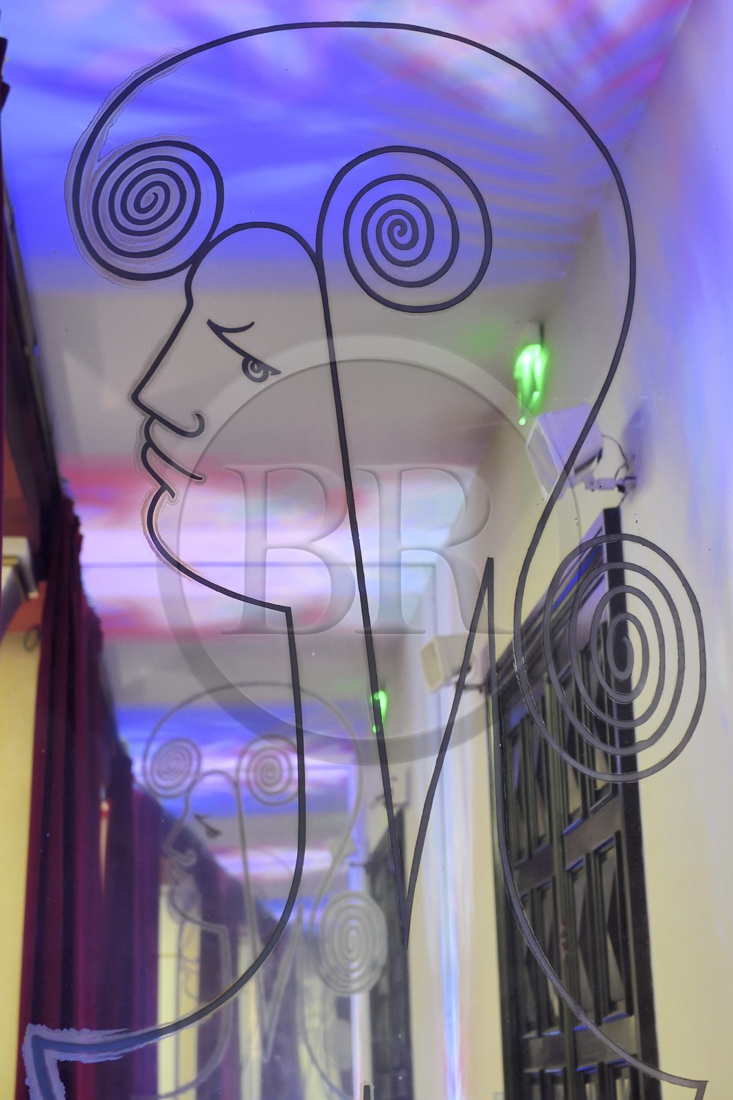 France, Alpes-Maritimes (06), Menton, l'Hotel de Ville, la salle des mariages entièrement décorée par Jean Cocteau en 1957