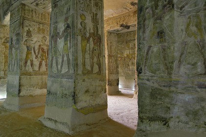 Egypte, Haute Egypte, Nubie, Lac Nasser, site d'Amada, temple de Derr