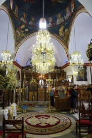 Grèce, Les Cyclades, mer Égée, île de Mykonos, Chora (Mykonos town), église Aghia Kiriaki (Saint Kiriaki)