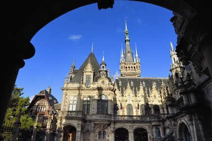 France, Seine Maritime, Pays de Caux, Cote d'Albatre, Fecamp, Benedictine Palace in Neo Gothic and Neo Renaissance styles, built by the producer of the Benedictine herbal liquor