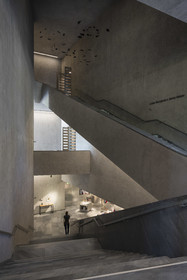 Switzerland, Basel, the Kunstmuseum Basel (art museum) Neubau by the Basel architect firm Christ & Gantenbein