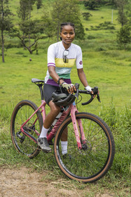 Rwanda, Kigali, la cycliste professionnelle rwandaise Violetta Neza
