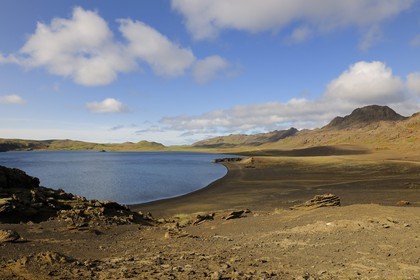 Iceland, Reykjavik region, Krisuvik Valley, Kleifarvatn Lake