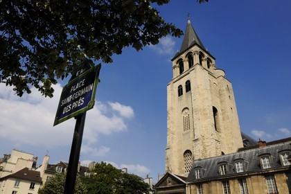 France, Paris (75), église Saint-Germain, place Saint-Germain-des-Prés