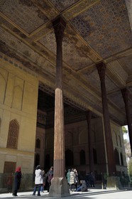Iran, Isfahan Province, Isfahan, Chehel-sotoon ( Forty Columns) Palace, listed as World Heritage by UNESCO, the talar