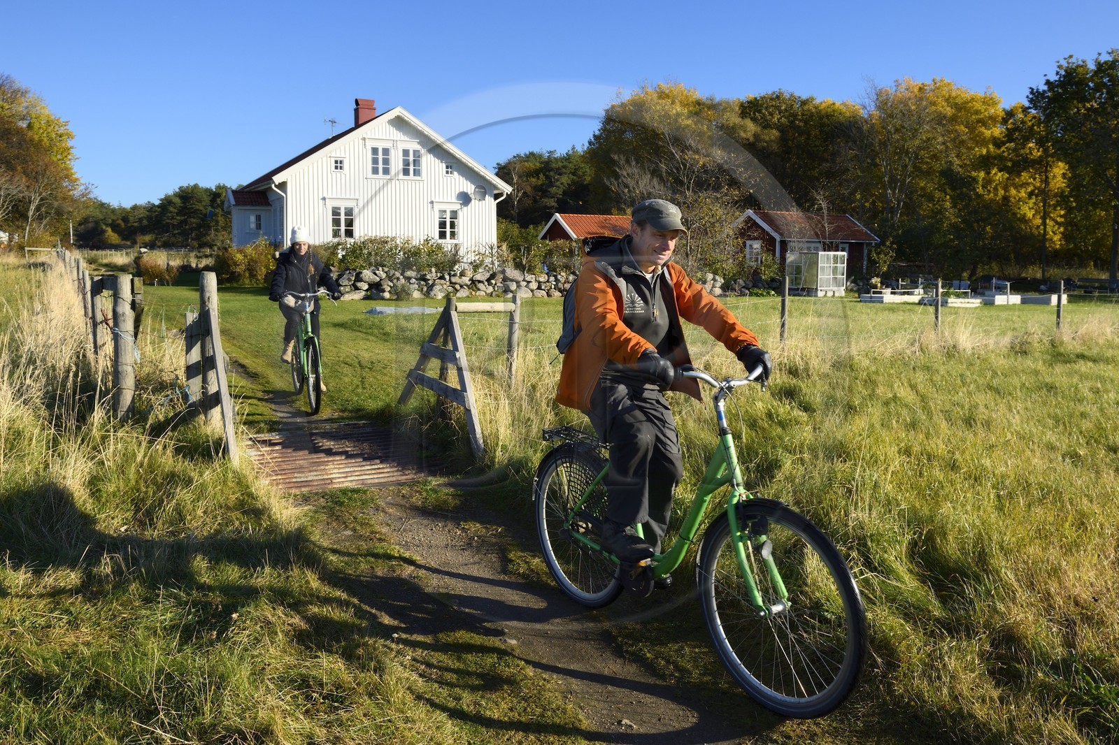 Sweden, Västra Götaland, Koster Islands, Sydkoster, discovery of the island by bicycle