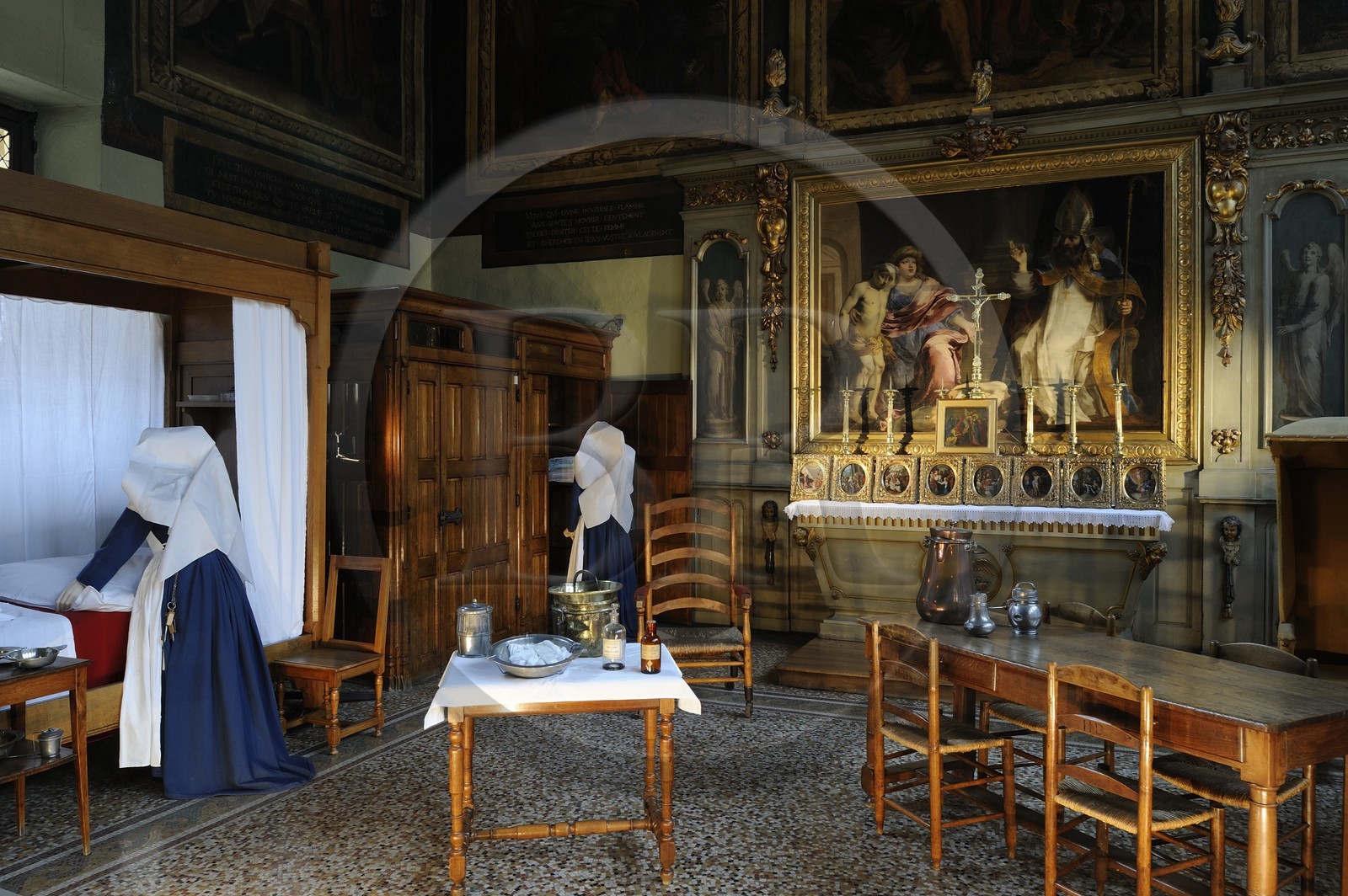 France, Côte-d'Or (21), l'Hôtel-Dieu des Hospices de Beaune, salle Saint Hughes