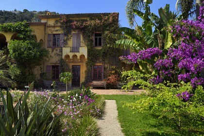 France, Alpes-Maritimes (06), Menton, villa du Jardin botanique exotique du Val Rahmeh