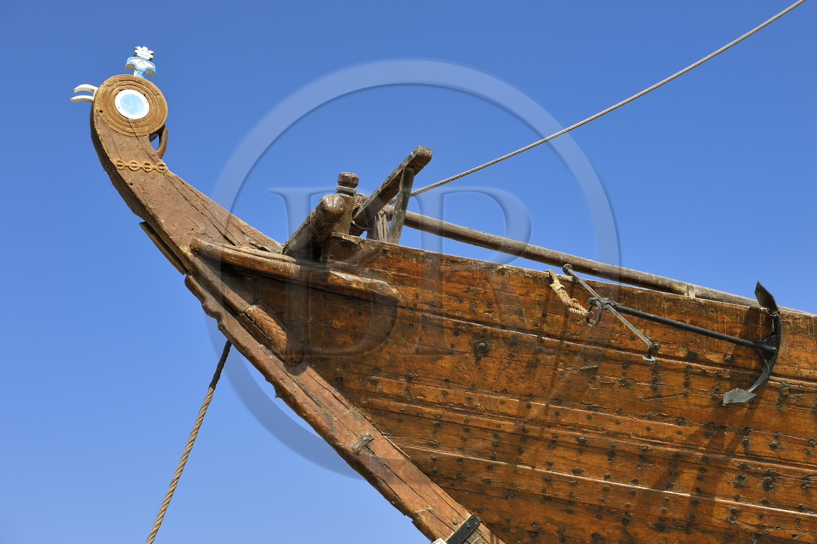Sultanat d'Oman, gouvernorat de Ash Sharqiyah du Sud, ville et port de Sour, Ship Factory (Sur) Khour Al Batah, musée maritime consacré au boutre Fatah Al Khair, un bateau de pêche en bois historique construit à Sour il y a 70 ans