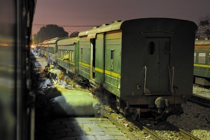 Vietnam, train from Lao Cai to Hanoi, goods transfer