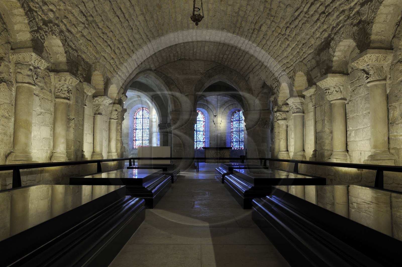 France, Seine-Saint-Denis (93), Saint-Denis, la basilique de Saint-Denis, la crypte, le caveau des Bourbons