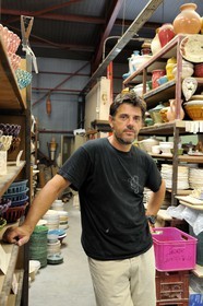 France, Gard, Uzes, Christophe Pichon from the Pichon pottery workshops