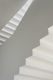 Sweden, Vasterbotten County, Umea, the Bildmuseet (Museum of Contemporary Art and Visual Culture) at Umea Arts Campus, staircase