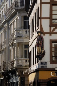 France, Haut Rhin, Mulhouse, Cafe Guillaume Tell (William Tell coffee house), Passage de l'Hotel de Ville (Passageway of town hall)