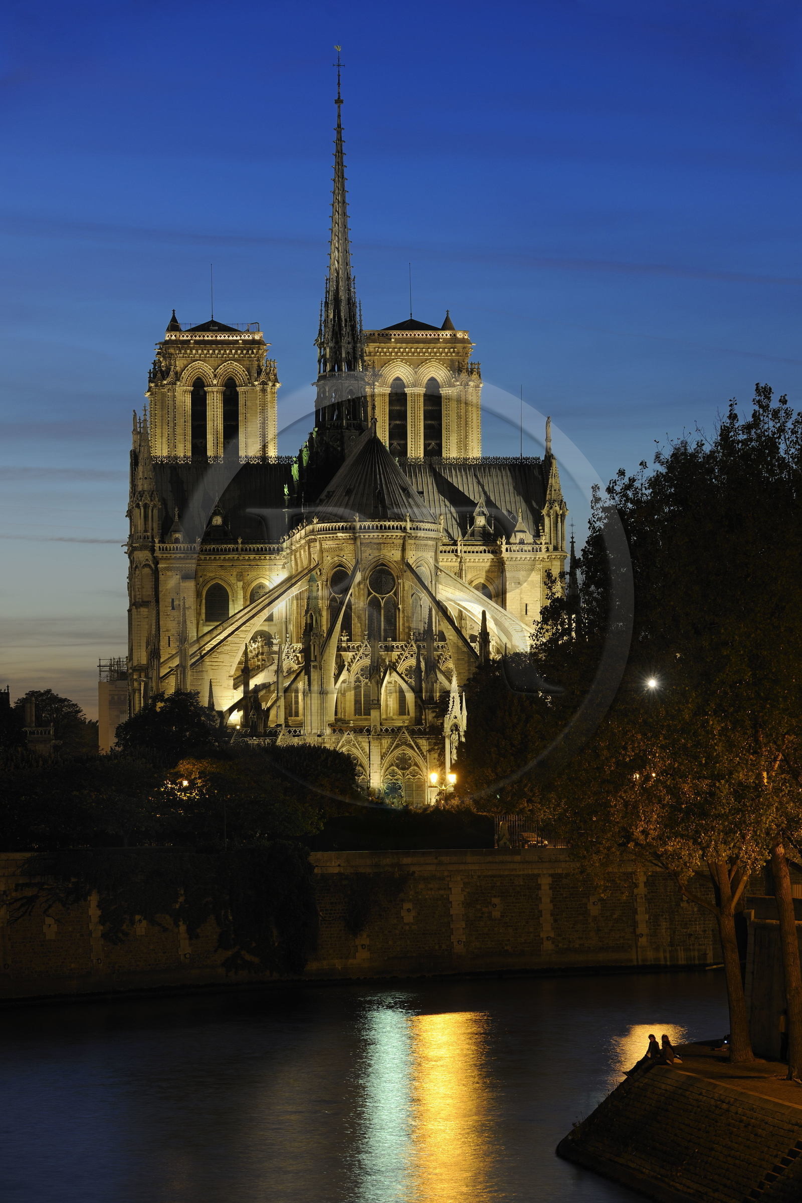 France, Paris, the Seine river banks listed as World Heritage by UNESCO, the Notre Dame Cathedral