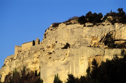 France, Bouches du Rhone, Les Baux de Provence village, labelled Les Plus Beaux Villages de France (The Most Beautiful Villages of France), chapel of white penitents (17th century)